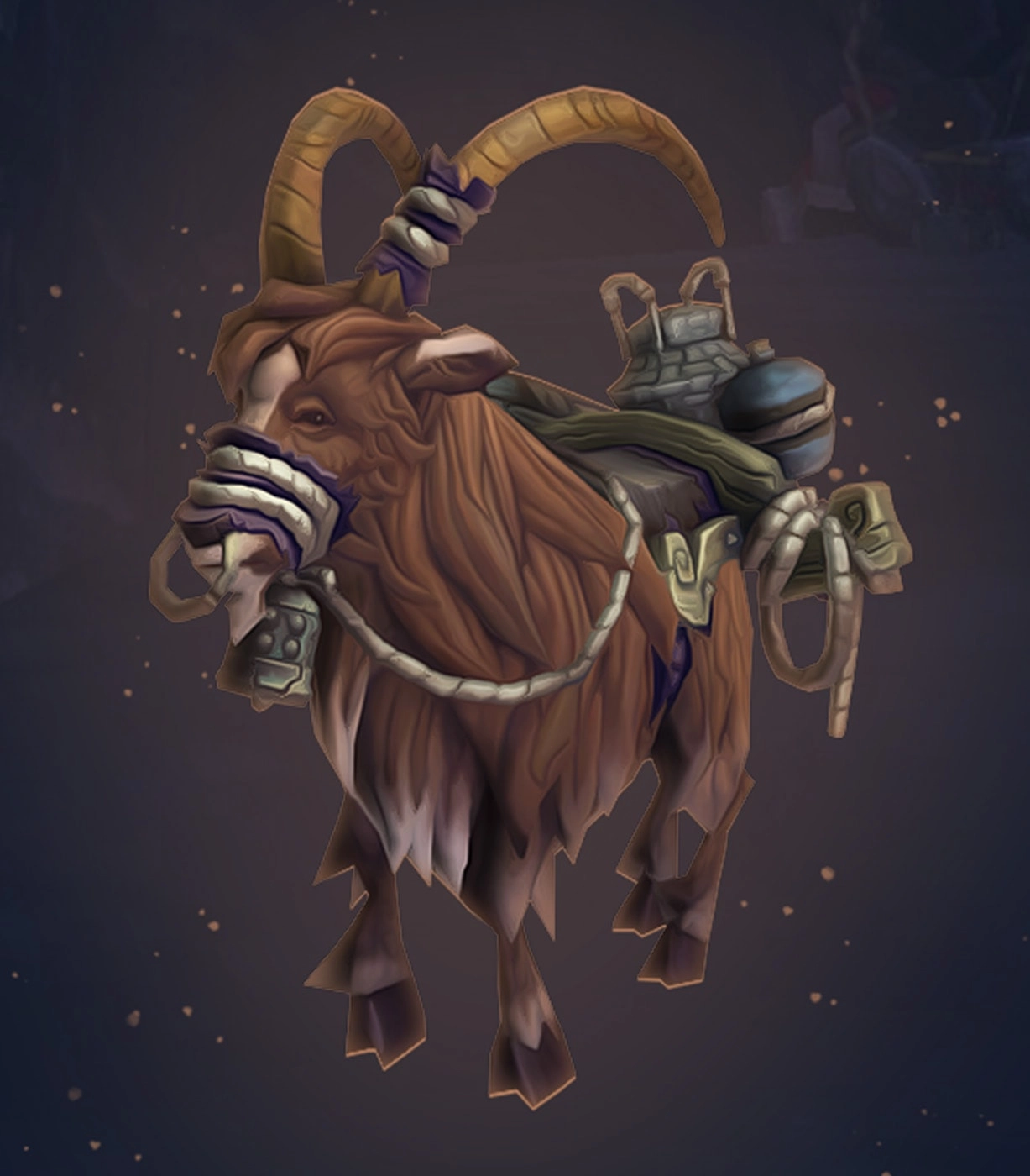 Reins of the Brown Riding Goat Mount